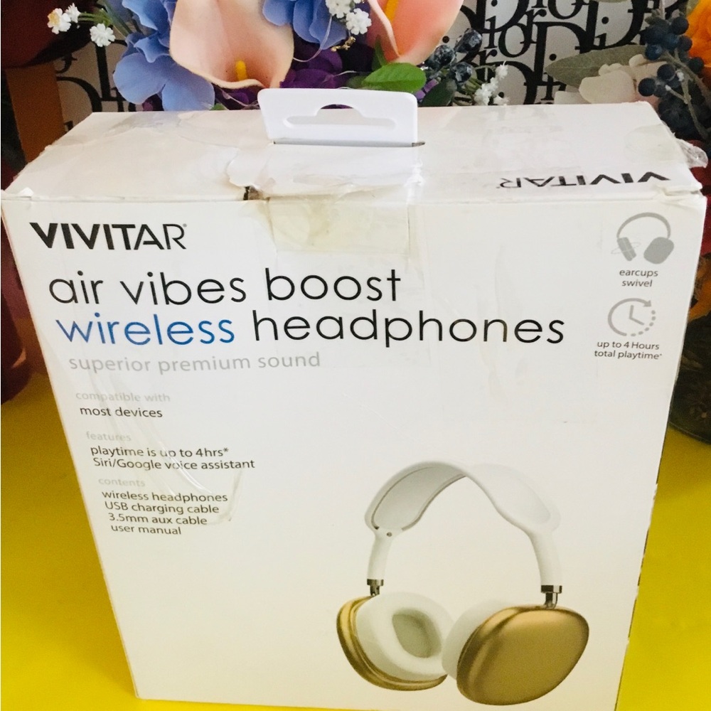 Vivitar Gold Wireless Headphones